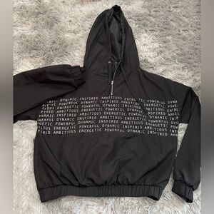 Forever 21 Women’s windbreaker with inspirational words